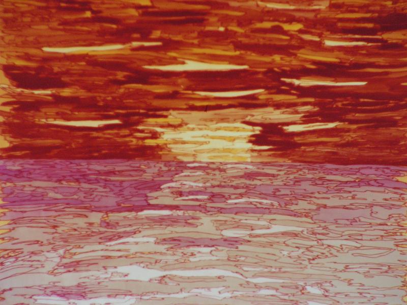 Das Meer, 1973, Tempera-Packpapier, ca. 100x80.JPG